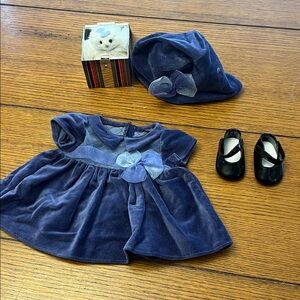 Pleasant Company Purple Velveteen Dress